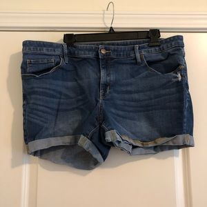 AVA & VIV Midi Jean Shorts